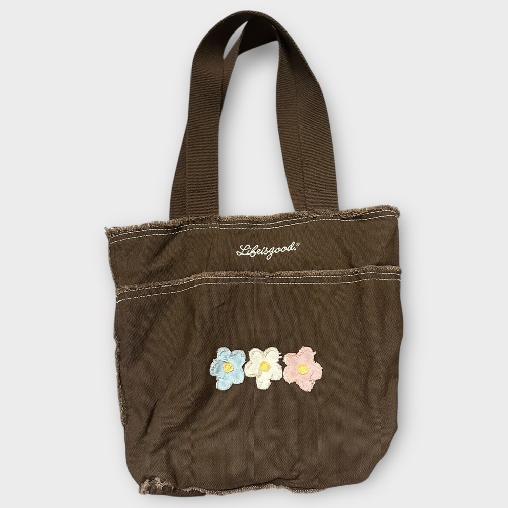 Y2K Life is Good Flower Tote
